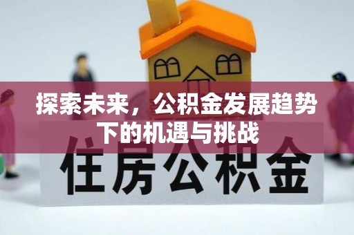 响水探索未来，公积金发展趋势下的机遇与挑战